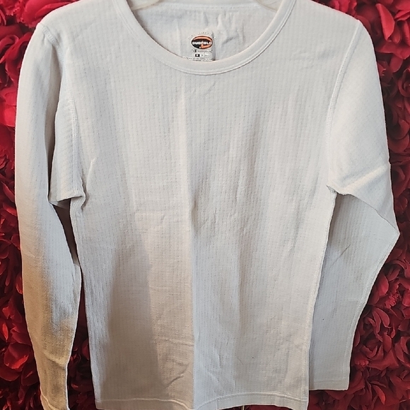 Champion Other - Champion Duofold Unisex White Long Sleeve Top Size Small